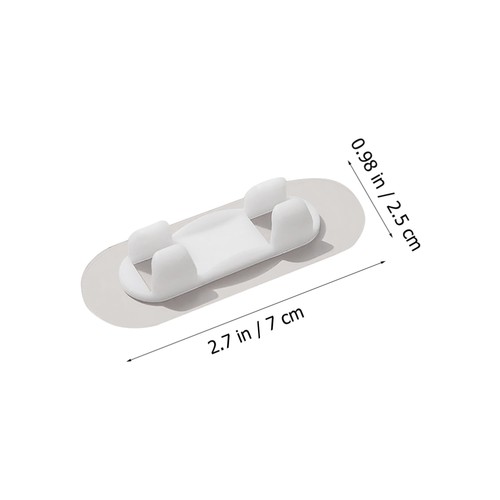 10 Pcs Selbstklebender Drahtmanager Kabelorganisator Ladekabel-Organizer - Afbeelding 2 van 12