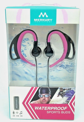 MERKURY Innovations Waterproof Sports Buds, Earbuds  (MI-EMS60-652) - NIB, RV$25