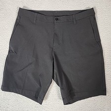 Lululemon Commission Shorts Mens 34 Black Classic 9" ABC Tech Lightweight