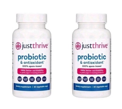 Just Thrive Probiotic & Antioxidant Supplement, 90 Capsules X Bottles!!