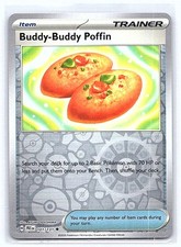 BUDDY-BUDDY POFFIN 101/131 REVERSE HOLO PRISMATIC EVOLUTIONS POKEMON TCG CARD