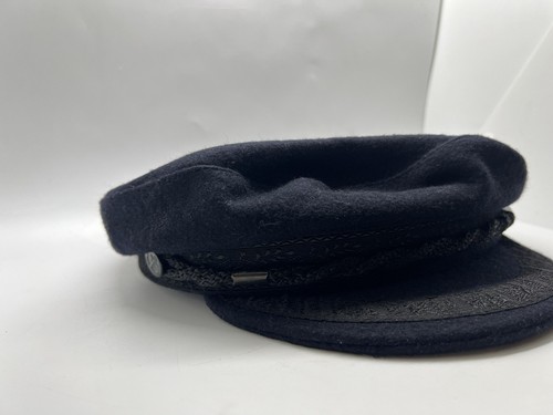 Royal Navy Imper Hat Sailor Cap Captain's size 57 cm, UK 7, USA 7 1/8. Navy Blue - Picture 4 of 20