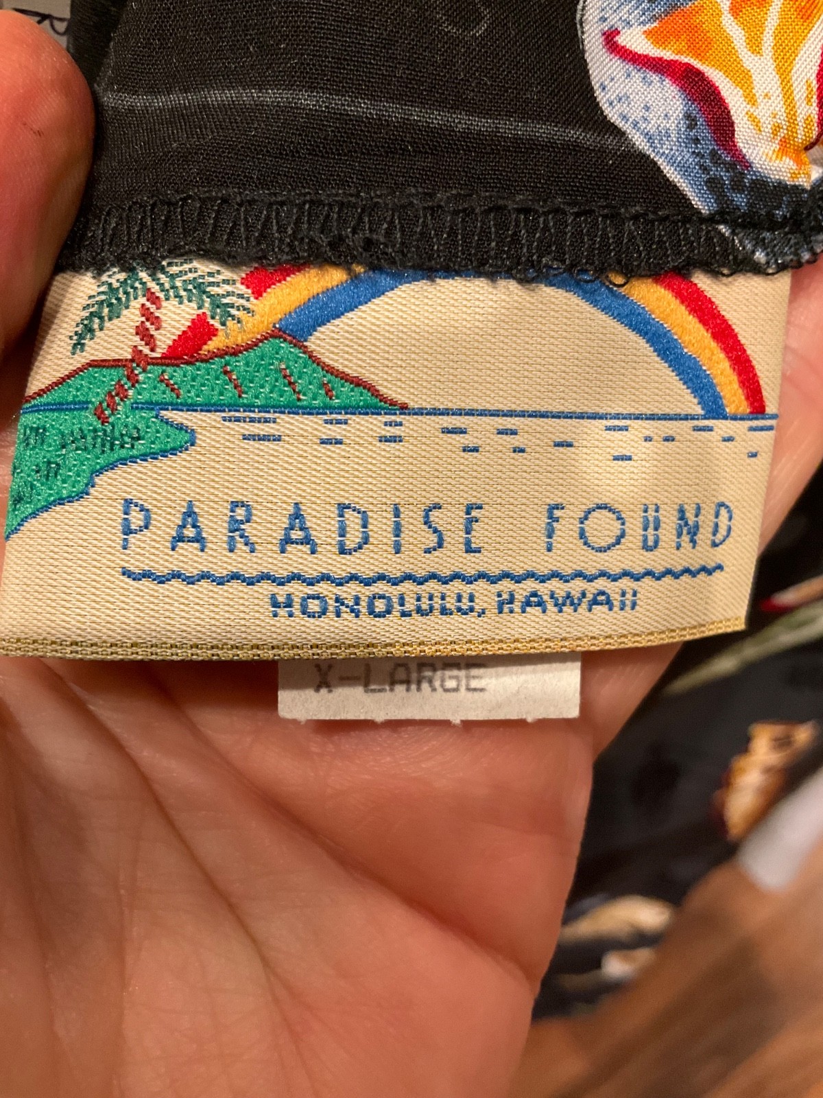 Paradise Found  Rayon Cocktails Sleeveless Dress Hawaii Size XL TIKI OASIS