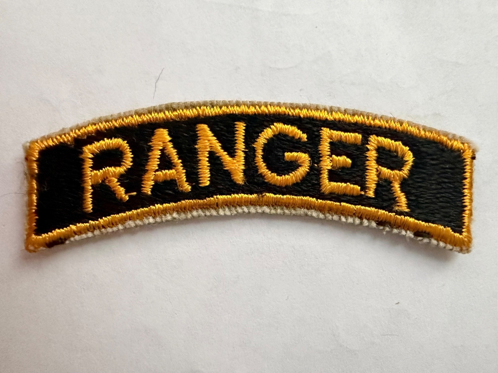 Ranger Tab Patch US Army, Cut Edge