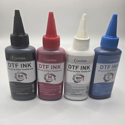CenDale DTF INK white WH Direct Film Textile Ink 100 ml LOT OF 4