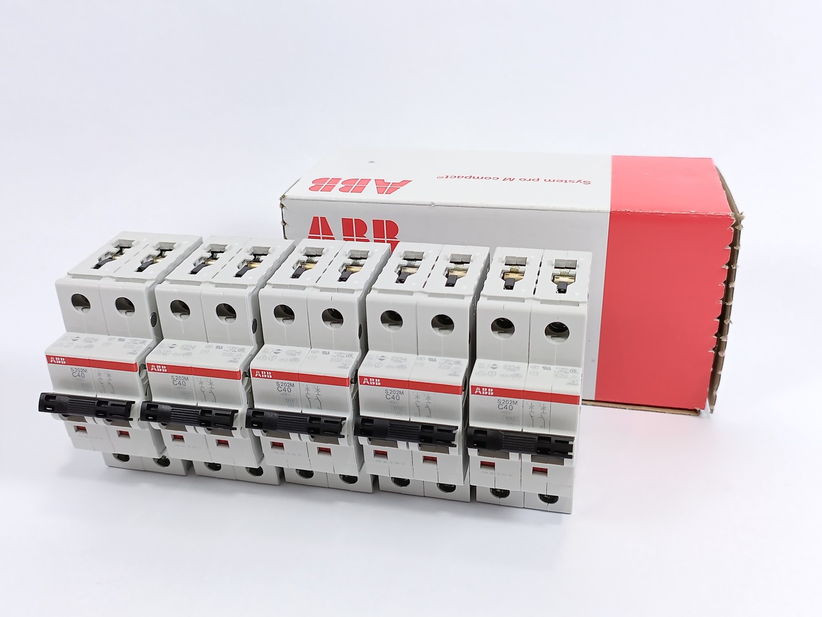 ABB 2CDS272001R0404 S202M-C40 Miniature Circuit Breaker Batch Of 5 Pcs.