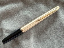 PILOT Elite Fountain Pen Black Silver Used
