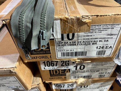 IDEAL Military Spec Zippers #10 Foliage Green Assorted Sizes - Picture 6 of 6