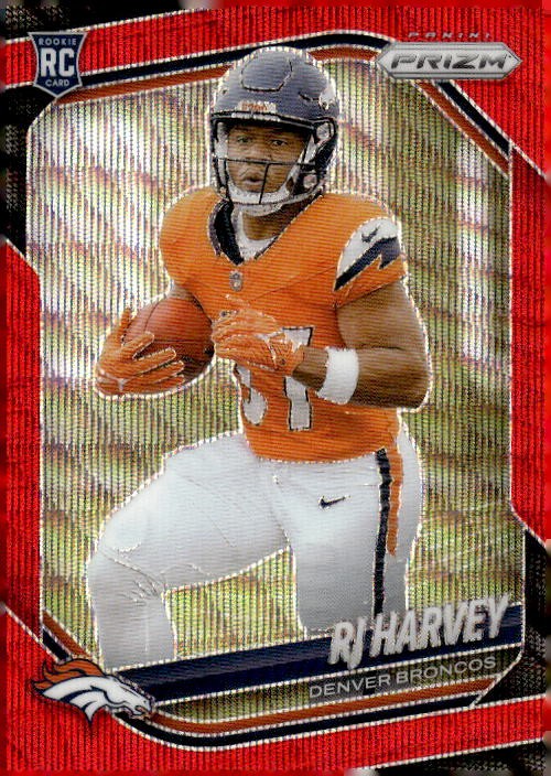 2025 Panini Prizm #303 RJ Harvey Red Wave #/149