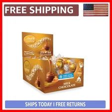 LINDOR 25.4 oz Milk Chocolate Truffles - Exquisite Caramel Indulgence, 60 Pieces