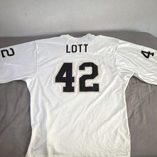 Mitchell & Ness Raiders Ronnie Lott #42 1991 NFL Throwback Authentics Jersey 
