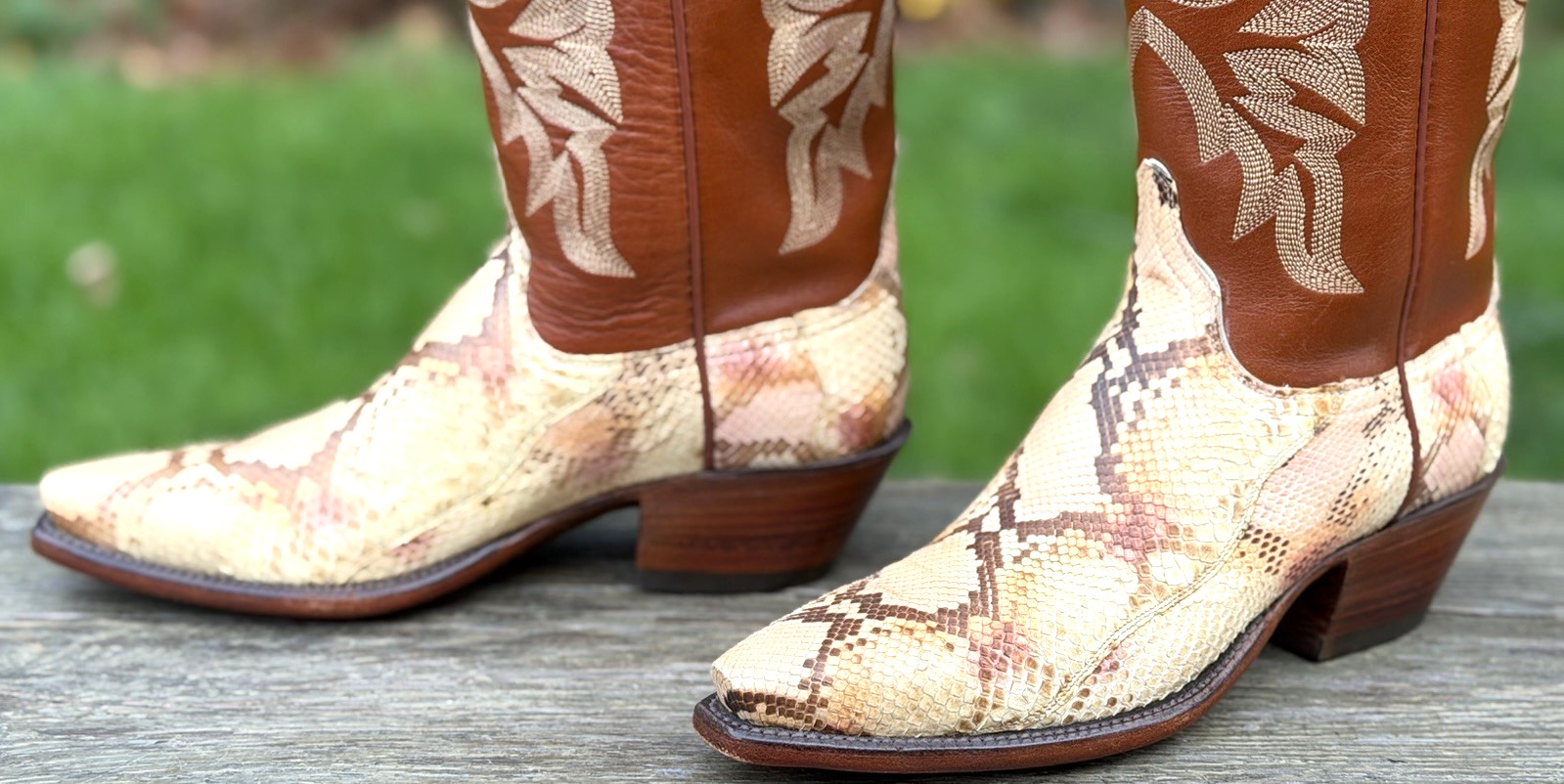 Lucchese Classics Handmade Python Snakeskin Sz 7B… - image 9