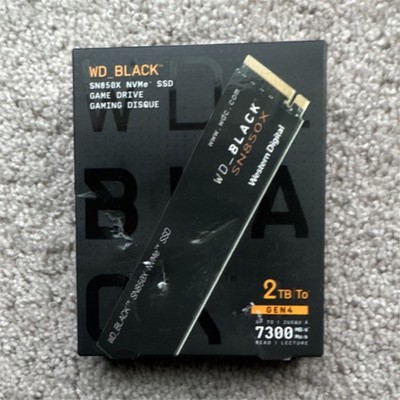 Western Digital WD_BLACK SN850X 2TB NVMe PCIe M.2 SSD 7300MB/s Read Speed
