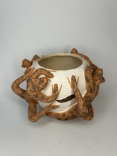 Victor Lahaleon Zuni Frog Pottery 3”x5” 
