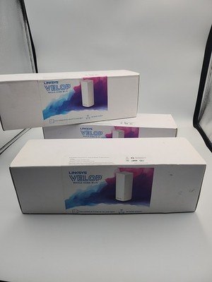 Linksys Wireless Velop Intelligent Mesh WiFi System: Tri-Band Wi-Fi Router - 3PK