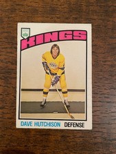 1976-77 O-Pee-Chee hockey set break #346 Dave Hutchison Los Angeles Kings EX-MT