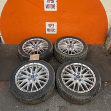 Ford Focus Alloy Wheels & Tyres Mk3 17” 17 Inch Chrome 10 Spoke 2155017 11-18