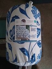 Mainstays Blue and White Comforter Set with Sham Set 2 