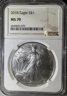 2018 $1 American Silver Eagle NGC MS70 (079)