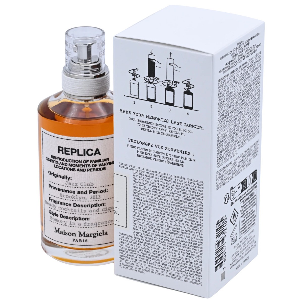 Replica Jazz Club by Maison Margiela cologne for men EDT 3.3 / 3.4