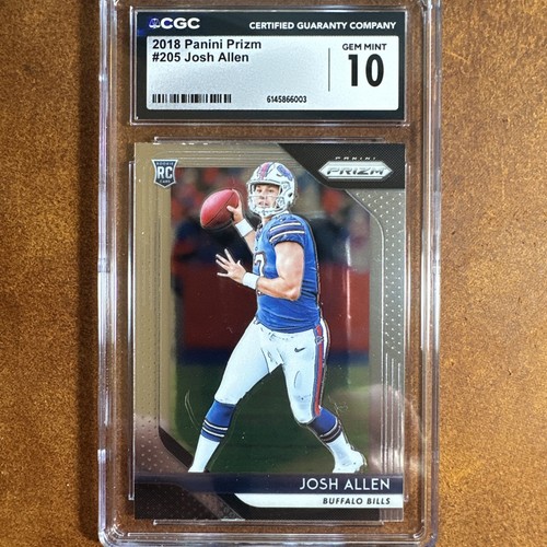 2018 Panini Prism #205 Josh Allen Rookie - CGC 10