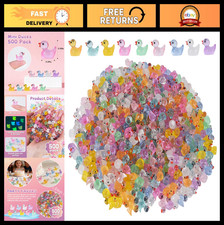 500 Mini Ducks in 20 Colors - Glow in the Dark, Resin Party Favors, DIY Decor