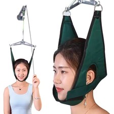 Cervical Neck Traction Device Neck Stretcher Pain Relief over Door Sleeves Brace