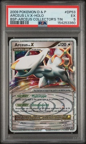 Pokemon Arceus LV.X Holo Black Star Promo DP53 Collector's Tin PSA 5