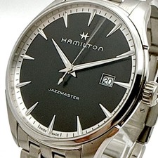 A125 HAMILTON JAZZMASTER Hamilton Jazzmaster Gent Black Dial Quartz Men's Watch 5