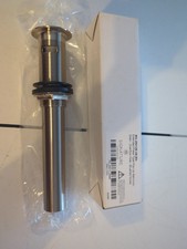 Signature Hardware Extended Press Type Popup Bathroom Drain Brushed Nickel W/OF