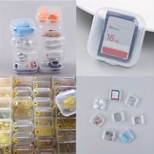 Brand New 30Pcs Clear Plastic Mini Box Earplugs Jewelry Bead Earing Storage Case