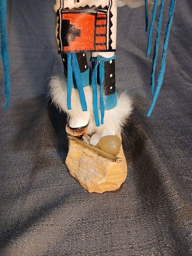 Muñeca Kachina Buffalo Warrior Cantada Reparada - Imagen 4 de 14