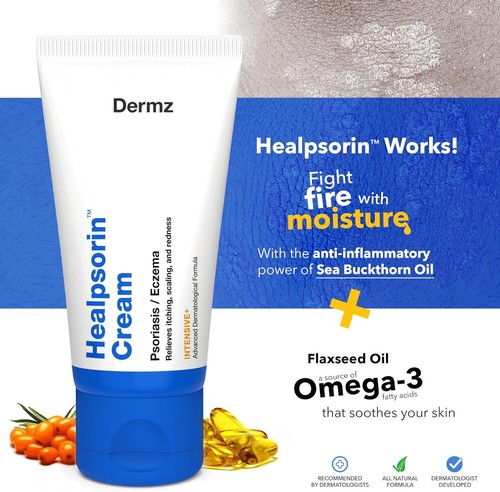 Cream Eczema Dry Skin Emollient Anti-Itch Reduces Dryness & Inflammation Dermz - Picture 4 of 9