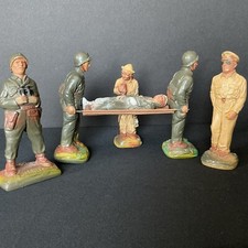 MILLER 1950-51 TOY SOLDIERS 6 FIGURES LOT 1 M1 ROBERT TAYLOR, M2, M3, M4  M5