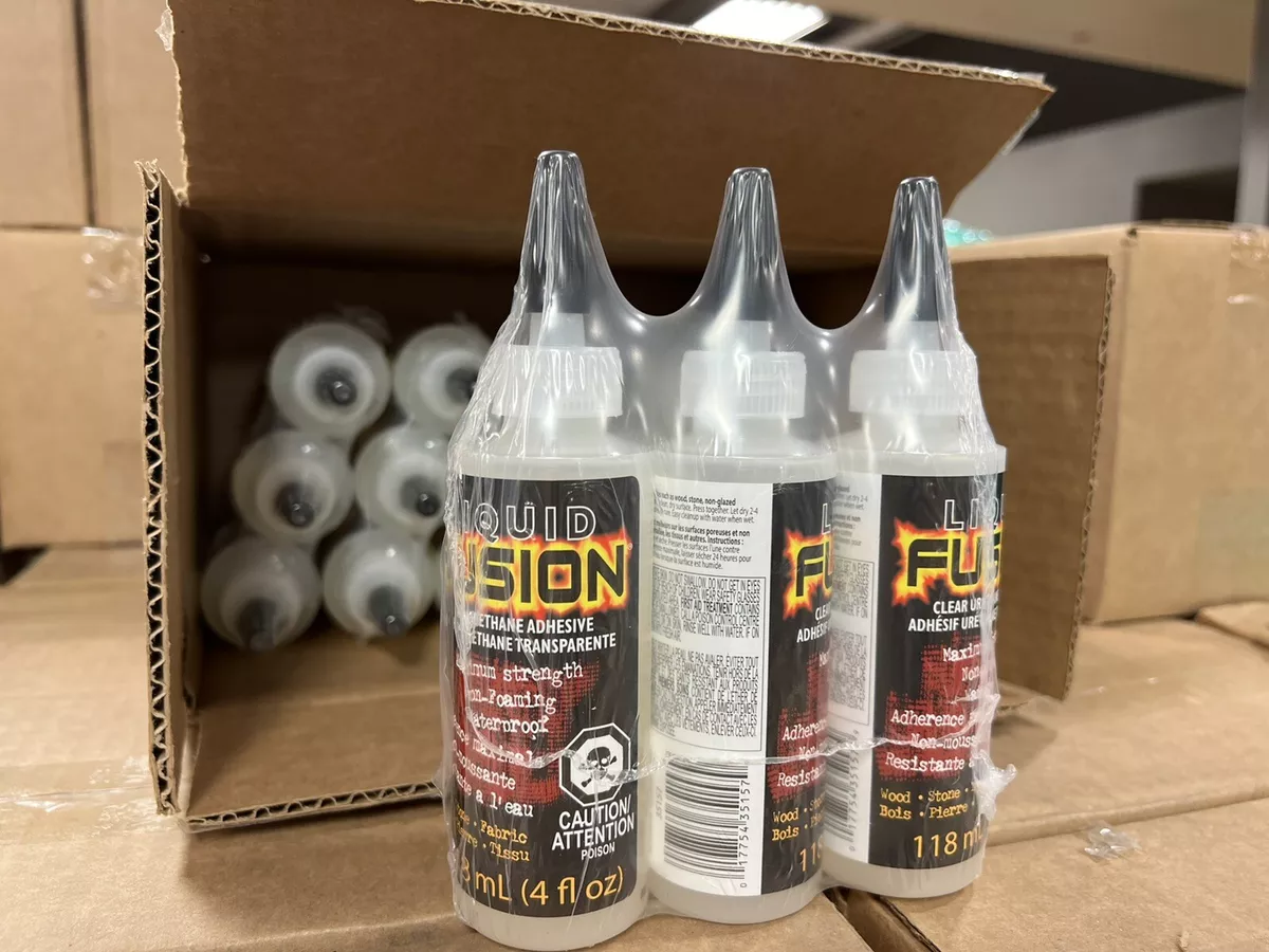 Full Case Of Liquid Fusion Adhesive Glue 4oz, Box of 18 Bottles