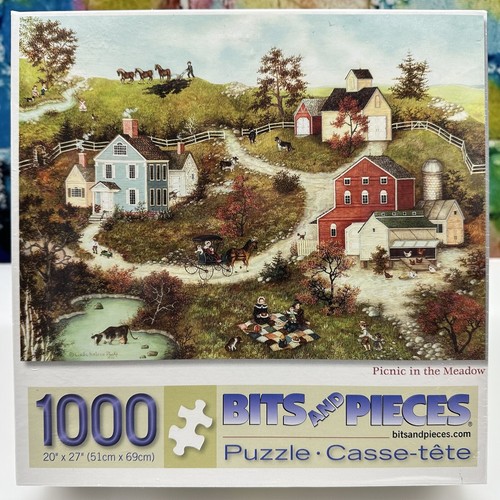 2 BITS Y PIEZAS 1000 piezas. Rompecabezas Linda Nelson Stocks Americana Sellado NUEVO - Imagen 14 de 24