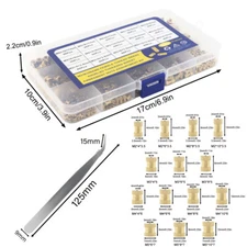 560Pcs Threaded Inserts Kit M2 M3 M4 M5 - Female Thread Heat Set Insert, Brass