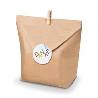 Itenga Set Danke Kinderschrift (Motiv28) 24X GeschenktüTen Gastgeschenk Taufe