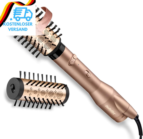 Babyliss Big Hair Dual Rotierende Warmluftbürste – Ionen-Technologie Mit Anti-Fr - Bild 9 von 12