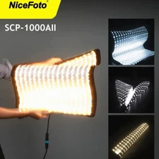 NiceFoto SC-P1000 100W Bi-Color Rolling Cloth Flexible Led Video Light Softbox