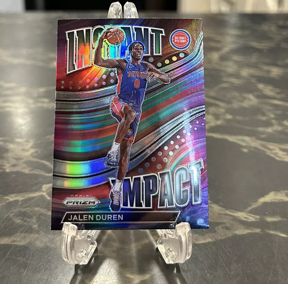2022-23 Prizm Jalen Duren Instant Impact Rookie RC #10 | Detroit Pistons