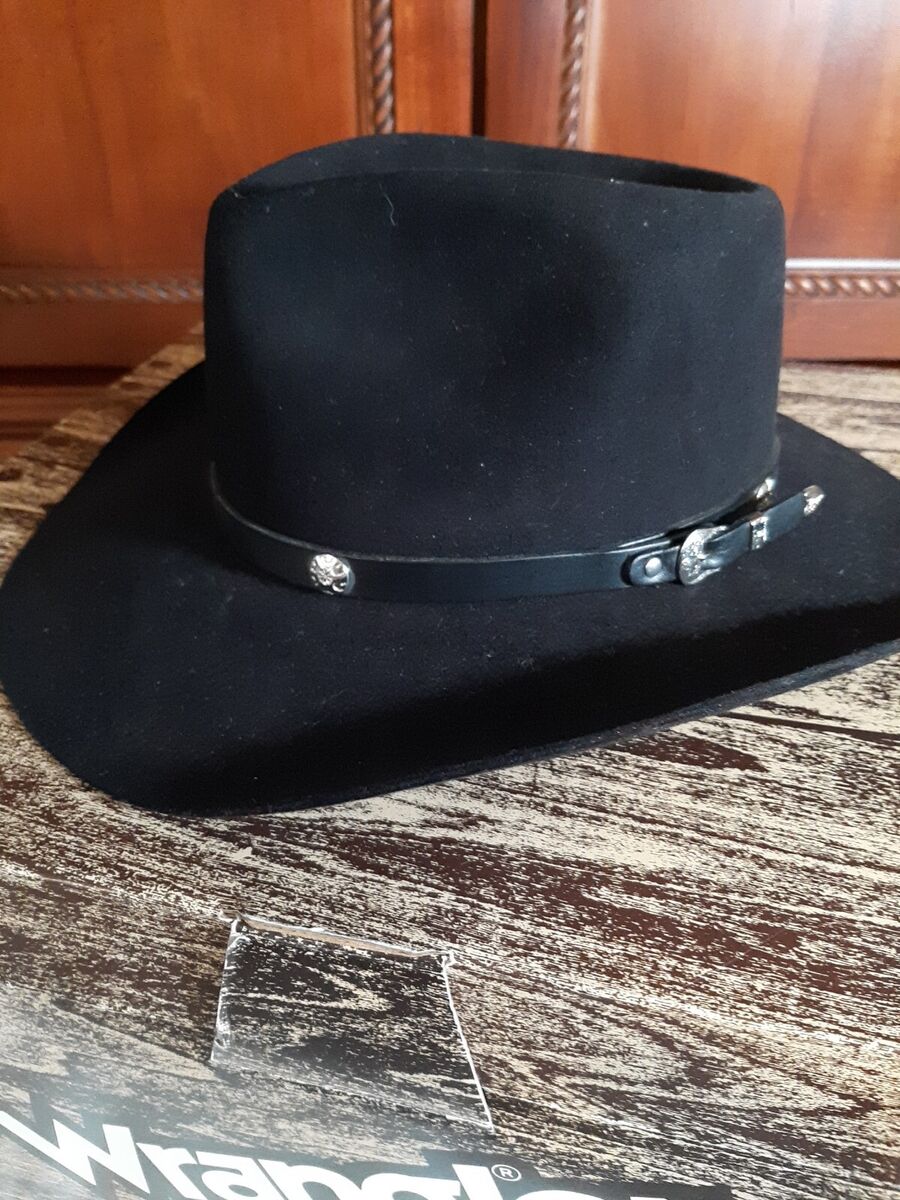 Vintage THE ROUNDUP Wrangler 5XXXX Beaver Cowboy Hat with Vintage THE ROUNDUP Wrangler 5XXXX Beaver Cowboy Hat with