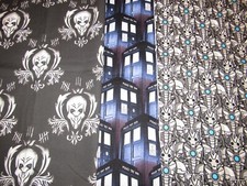 SALE Doctor Who Fabric Collection The Silence, Cybermen, Tardis 100 cotton