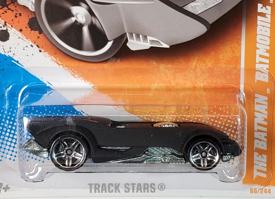2011 Hot Wheels Black The Batman Batmobile Track Stars 66/244 - Image 2 of 4