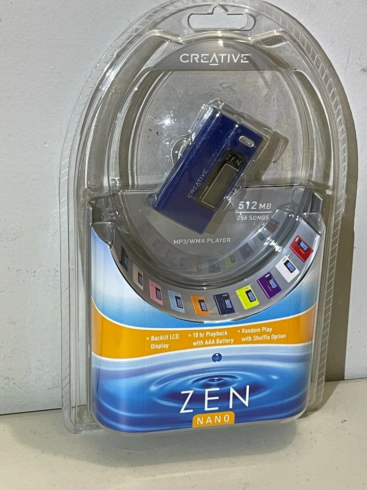 Creative ZEN Nano+ Plus FM Radio Voice Recorder 512 MB MP3 WMA Audio Player Blue - Image 4 of 4