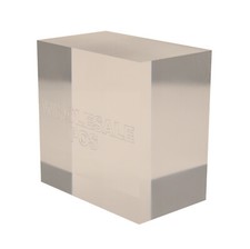 Clear Plastic Acrylic Perspex Display Blocks Retail Jewellery Stands Riser