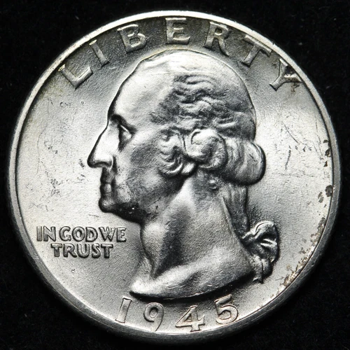 1945-D Washington Quarter — photo from the most recent tracked eBay sale