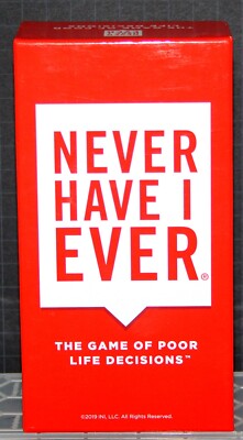 ''NEVER HAVE I EVER THE GAME OF POOR DECISIONS'' From INI Vintage 2019