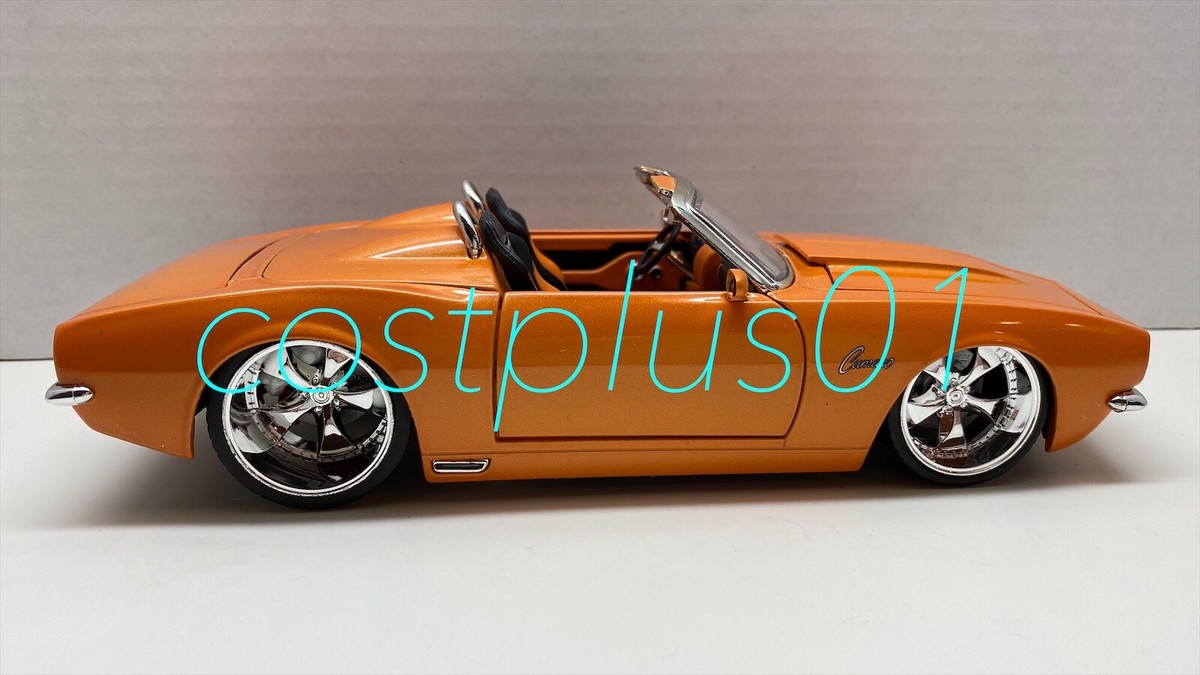 ミニカー JADATOYS 1/24 BTM 1967 Chevy Camaro Gold Bigtime Muscle 1967 Chevy Camaro Gold with Black Stripes 1