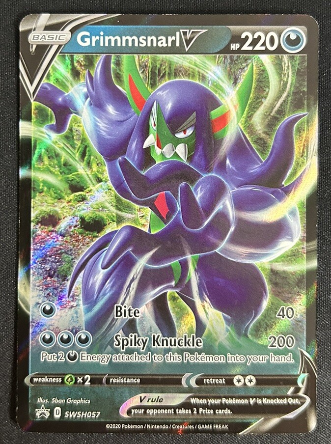 Grimmsnarl V SWSH057 - Black Star Promo - Ultra Rare Pokemon TCG Card NM